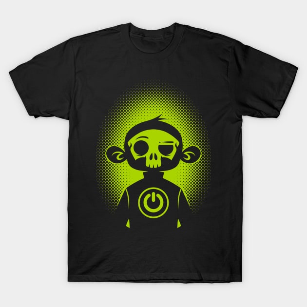 Power Skull T-Shirt by ArtisticDyslexia